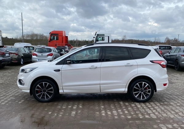 Ford Kuga cena 72200 przebieg: 58517, rok produkcji 2019 z Golczewo małe 352